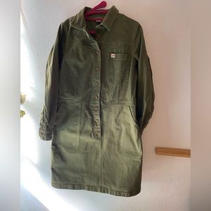 Duluth Trading Co. Utility Boiler Dress - Size M, green